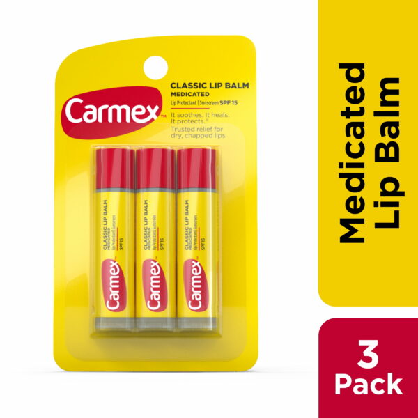 Buy the original Carmex Classic Medicated Stick Lip Balm SPF 15 3 ct in Ibadan Nigeria