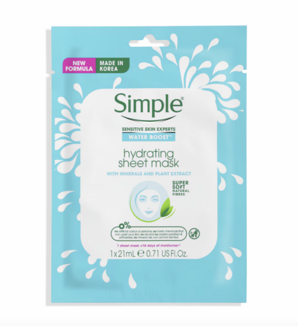 Buy the original Simple Water Boost Sheet Mask in Ibadan Nigeria