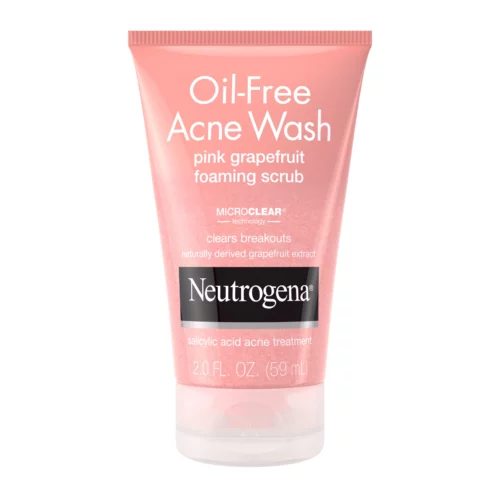 Buy the original Neutrogena Oil Free Acne Wash Face Scrub Pink Grapefruit (Exp 10/25) in Ibadan Nigeria