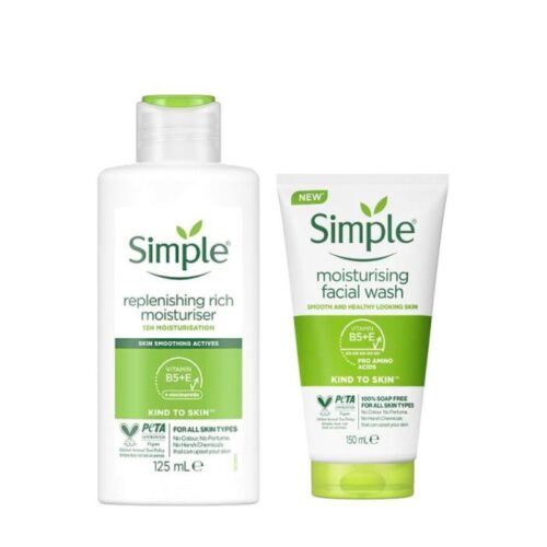 Buy the original (Combo Deal) Simple Duo: Simple Replenishing Rich Moisturizer & Simple Moisturising Face Wash in Ibadan Nigeria