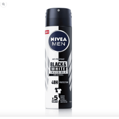Buy the original Nivea Men Black & White Invisible Clear Deodorant Spray in Ibadan Nigeria