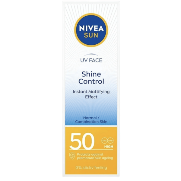 Buy the original Nivea Sun UV Face Shine Control SPF50 Sunscreen 50ml in Ibadan Nigeria