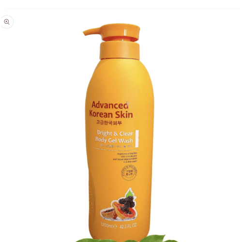 Buy the original Advanced Korean Skin Bright and Clear Papaya & Mulberry Body Gel Wash | 1200ml in Ibadan Nigeria