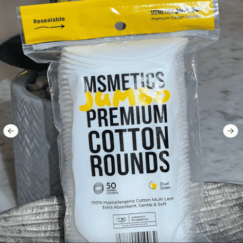 Buy the original Msmetics Jumbo Premium Cotton pads | 50 counts in Ibadan Nigeria