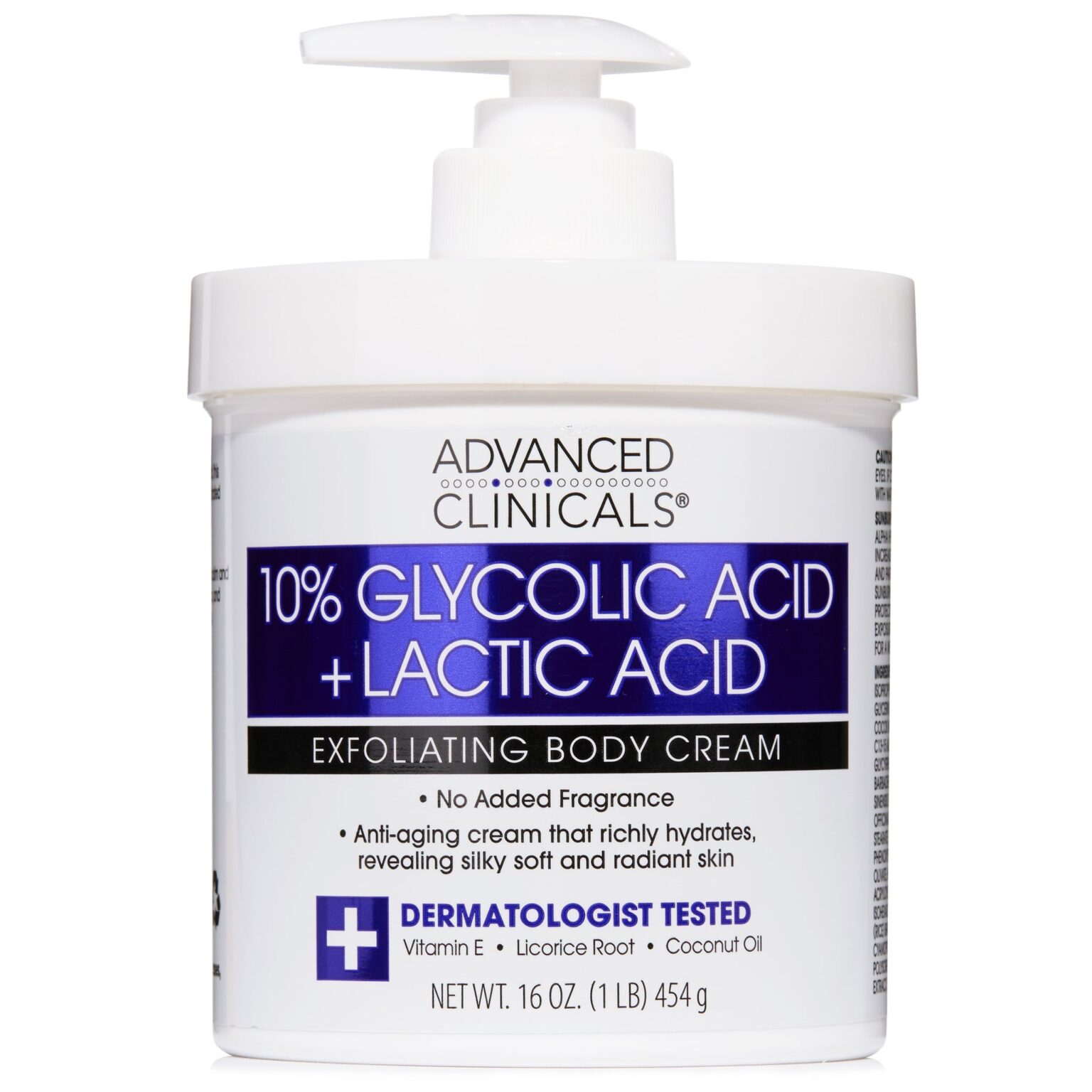 Buy the original Advanced Clinicals 10% Glycolic + Lactic Acid Exfoliating Cream in Ibadan Nigeria