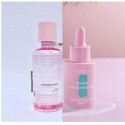 Buy the original (Combo Deal) Estelin Niacinamide Toner & Estelin Rosehip Niacinamide Face Serum in Ibadan Nigeria
