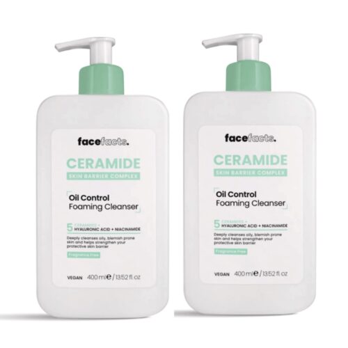 Buy the original (Combo Deal) Face Facts Ceramide Oil Control Foaming Cleanser 400ml | 2pcs in Ibadan Nigeria