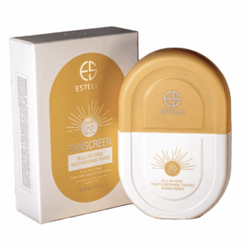 Buy the original Estelin Sunscreen All-In-One Multi-Defense Tinted  SPF 70 PA+++ | 50g in Ibadan Nigeria