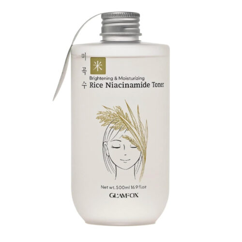 Buy the original Glamfox Glowing & Mosturizing Rice Niacinamide Toner 500ml in Ibadan Nigeria