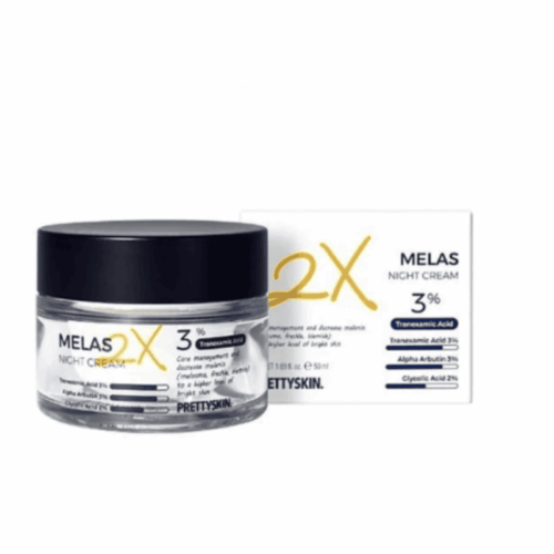 Buy the original PrettySkin Melas 2X Night Cream in Ibadan Nigeria