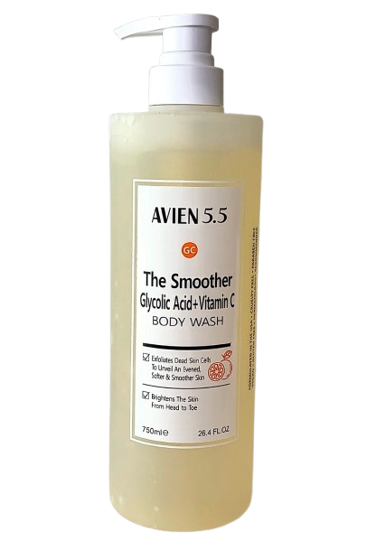 Buy the original Avien 5.5 The Smoother Glycolic Acid + Vitamin C Body Wash | 750ml in Ibadan Nigeria