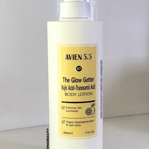 Buy the original Avien 5.5 The Glow Getter Kojic Acid + Tranexamic Acid Body Lotion 500ml in Ibadan Nigeria