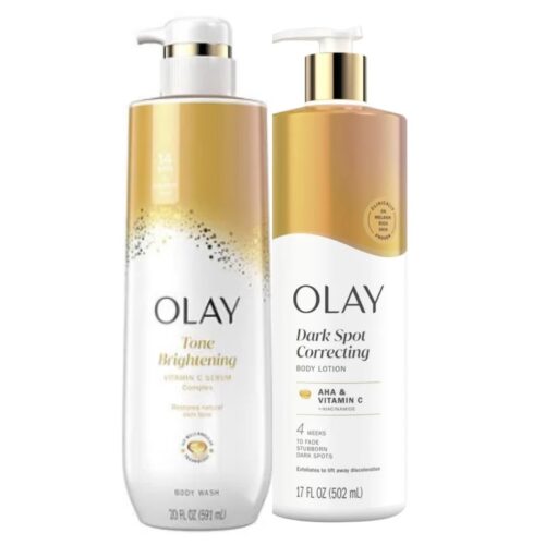 Buy the original (Combo Deal) Olay Tone Brightening Vitamin C Serum Body Wash & Olay Dark Spot Correcting Body Lotion in Ibadan Nigeria
