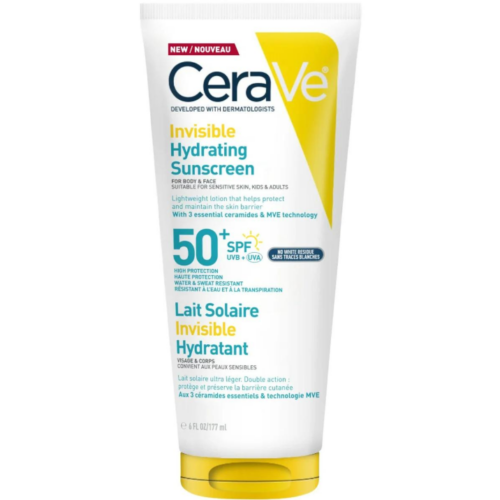 Buy the original CeraVe Invisible Hydrating Sunscreen SPF 50+ UVB + UVA 2.5 FL 177ml in Ibadan Nigeria