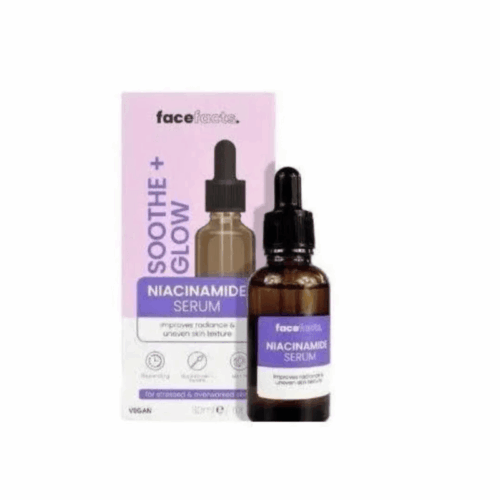 Buy the original Face Facts Niacinamide Soothe + Glow Serum (Purple Pack) in Ibadan Nigeria
