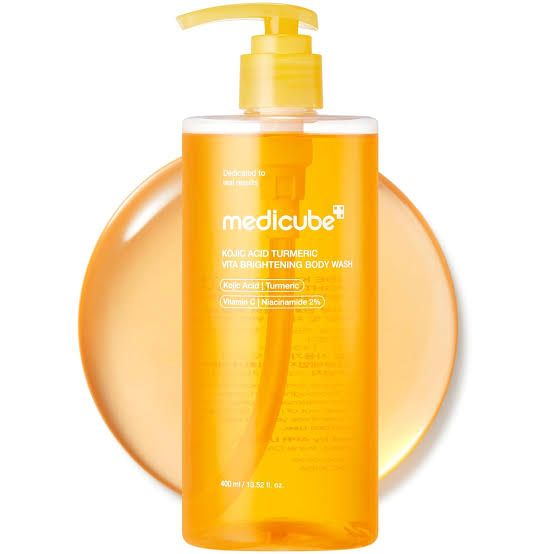 Buy the original Medicube Kojic Acid Turmeric Brightening Body Wash 400ml in Ibadan Nigeria