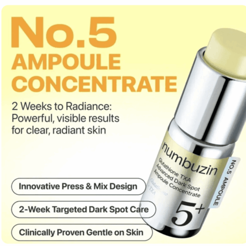 Buy the original Numbuzin No.5 Glutathione TXA Advanced Dark Spot Ampoule Concentrate in Ibadan Nigeria